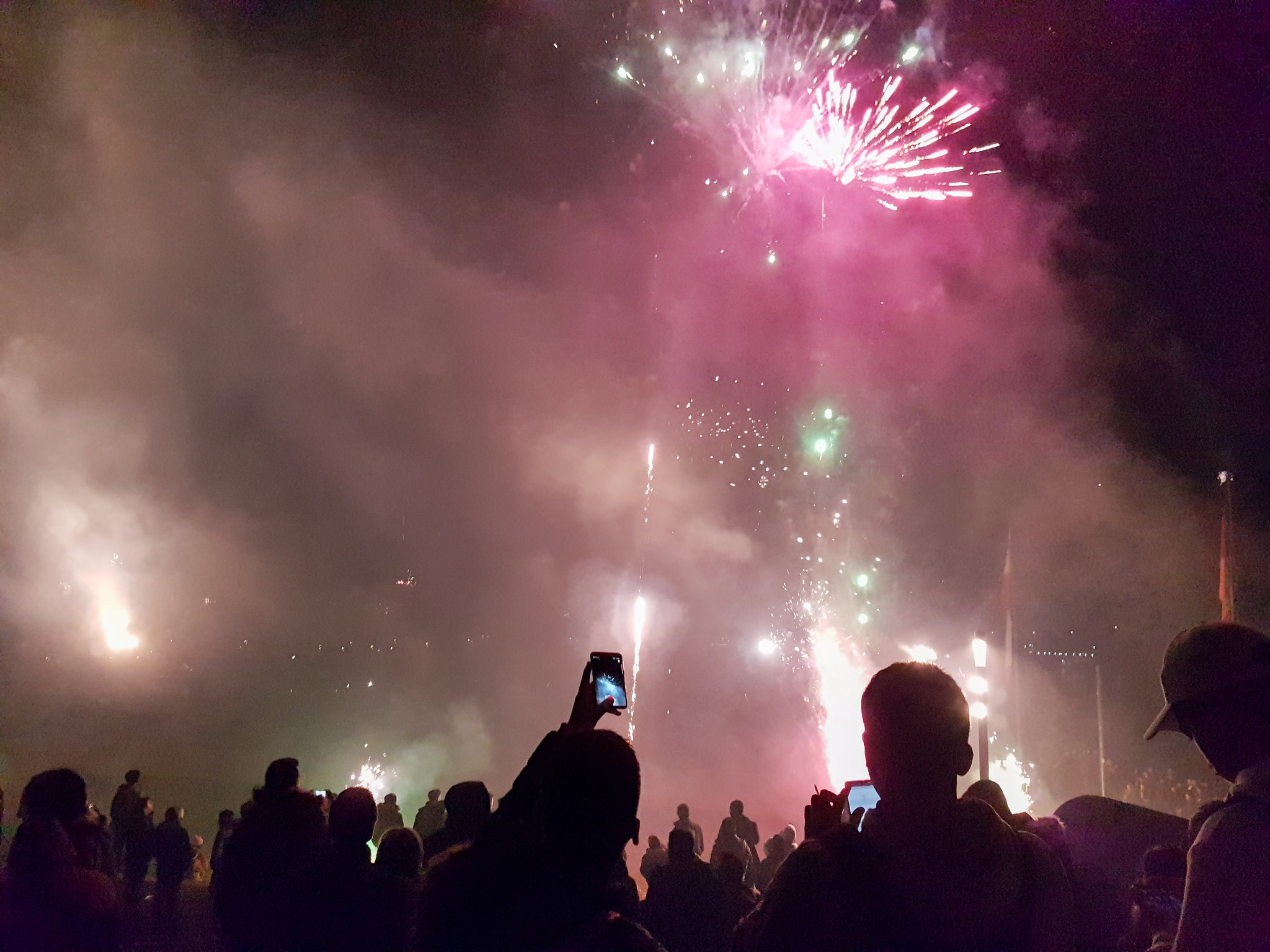 Jahreswechsel 2019/2020 am Deutschen Eck in Koblenz