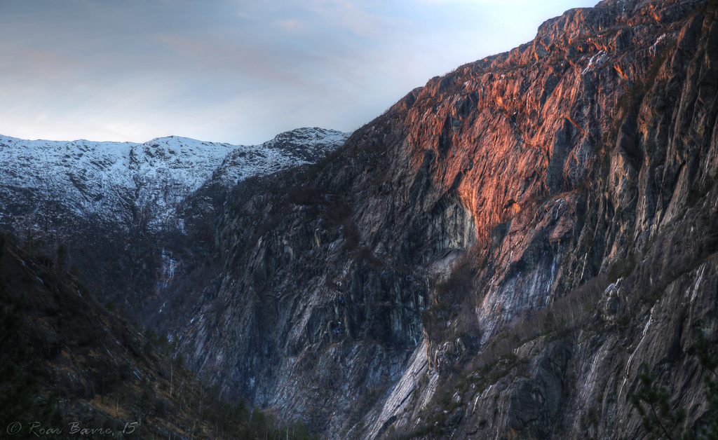 Last sun above Fjæra.