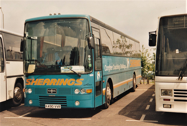 Shearings 490 (K490 VVR) in Stratford-upon-Avon – 2 Jun 1993 (196-20)