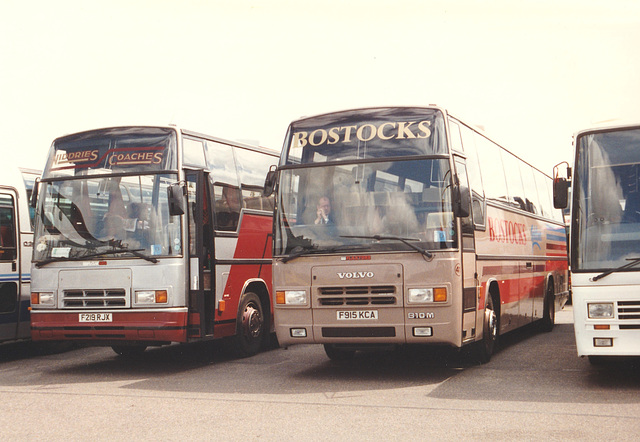 Niddrie’s F219 RJX and Bostock’s F915 KCA at RAF Mildenhall – 24 May 1997 (356-12A)