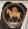 Fragment of a Kylix with a Donkey by the Antiphon Painter in the Boston Museum of Fine Arts, January 2018