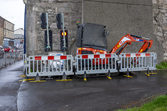 Working Traffic Lights behind a Fence!