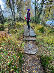 The loop track by the River Affric