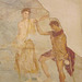 Detail of the Wall Painting of Perseus and Andromeda from the House of the Prince of Montenegro in Pompeii in the Naples Archaeological Museum, July 2012