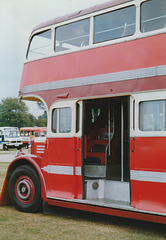 Preserved former Barton Transport 507 (JVO 230) at the Norfolk Showground 10 Sep 1989 (100-25)