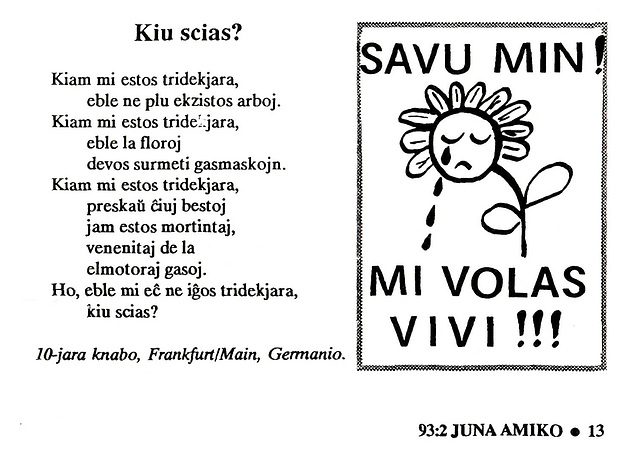 Kiu scias? (prozpoemo el Juna Amiko)