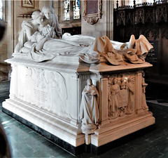 kedleston church derbs; c20 tomb of mary, baroness curzon +1906 and lord curzon, viscount scarsdale +1925 by sir bertram mackennal