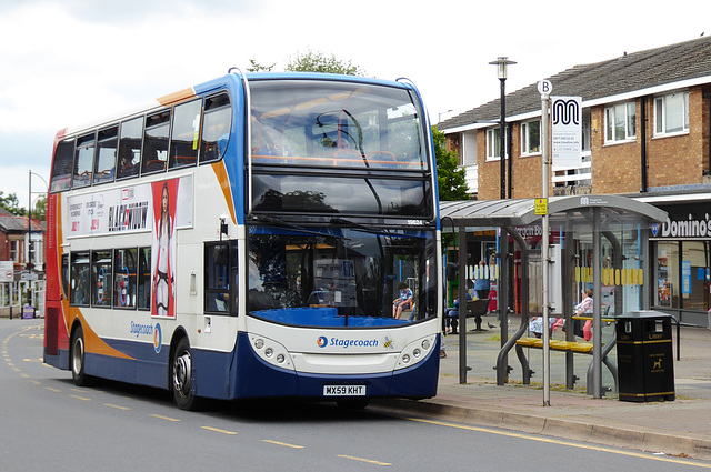 Stagecoach 19624 in Marple - 13 July 2021