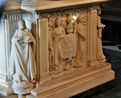 kedleston church derbs; c20 tomb of mary, baroness curzon +1906 and lord curzon, viscount scarsdale +1925 by sir bertram mackennal