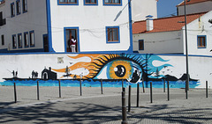Mural painting.