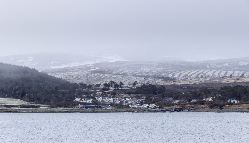 Snow shower over Inverarish