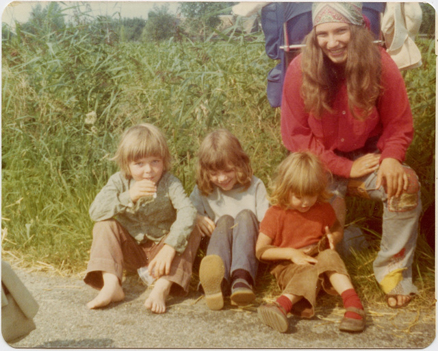 Andre, Zipporah, Sasha, Joanne. Holland 1974