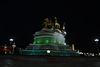 Ashgabat, Akhal-Teke Horses Monument at Night
