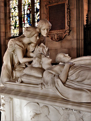 kedleston church derbs; c20 tomb of mary, baroness curzon +1906 and lord curzon, viscount scarsdale +1925 by sir bertram mackennal