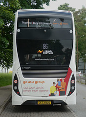 Coach Services of Thetford CS72 BUS at West Suffolk Hospital, Bury St. Edmunds - 29 May 2024 (P1180344)