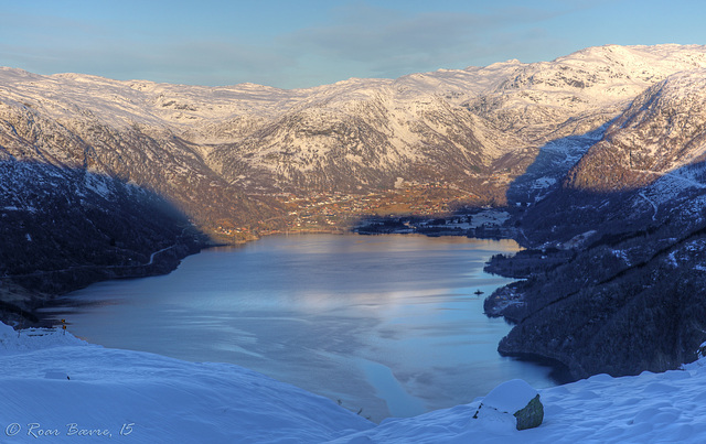 Røldal seen from Fv520.