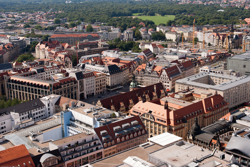Blick über Leipzig