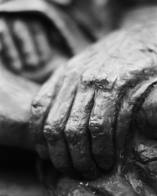 Gandhi's hands