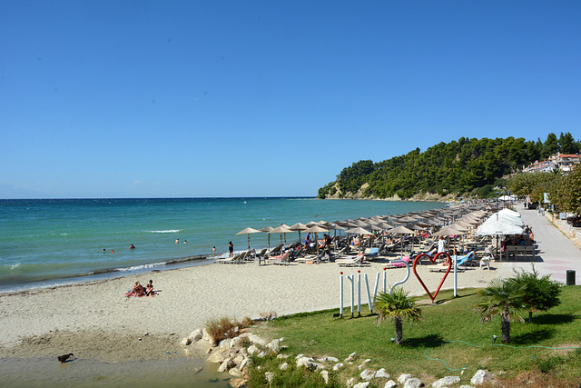 Greece, Kassandreia, The Beach in Siviri