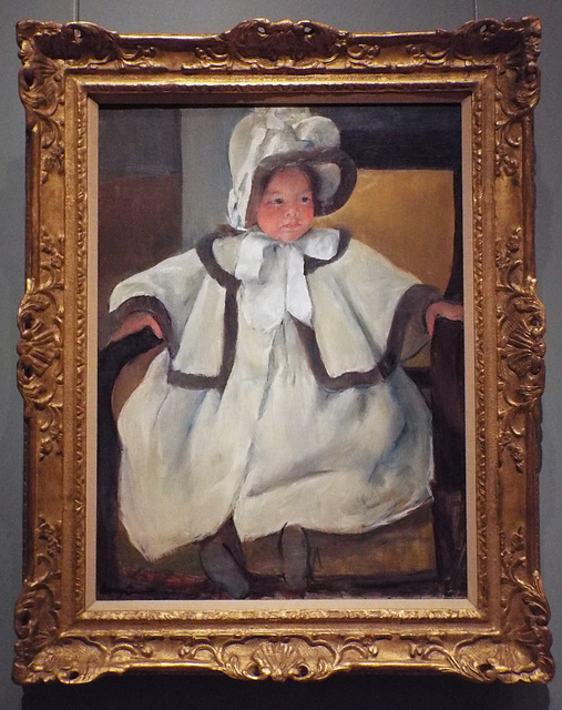 Ellen Mary in a White Coat by Mary Cassatt in the Boston Museum of Fine Arts, January 2018