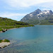 Bernina Lago Bianco / Offene Wagen am Ende des Zuges