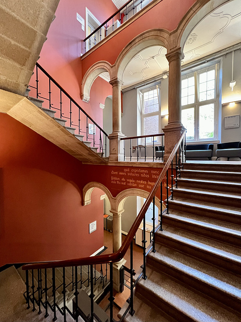 Stairs in the Old Library of Leiden University