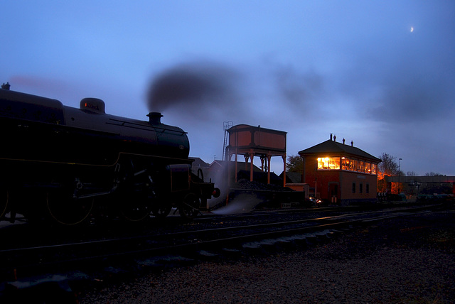 Crab #13065 at Kidderminster under the moon.