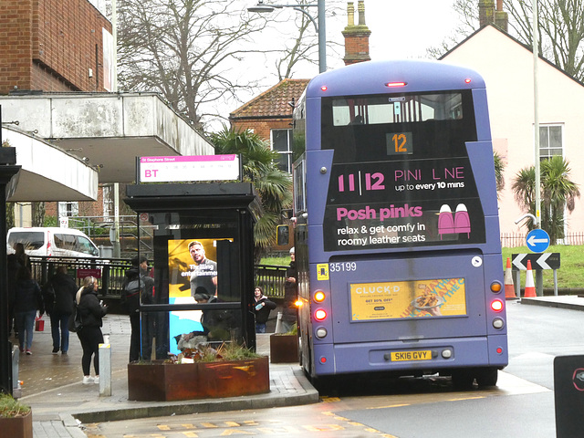 HFF: First Eastern Counties 35199 (SK16 GVY) in Norwich - 9 Feb 2024 (P1170417)