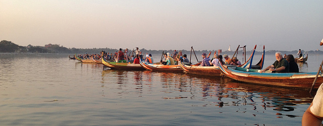 U Bein bridge at sunset