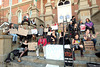 Per usual, they gathered on the courthouse steps