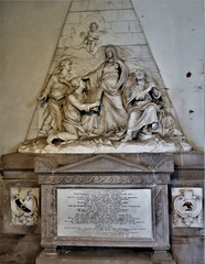 kedleston church derbs; c18 tomb of sir nathaniel curzon +1758 by rysbrack to an adam design