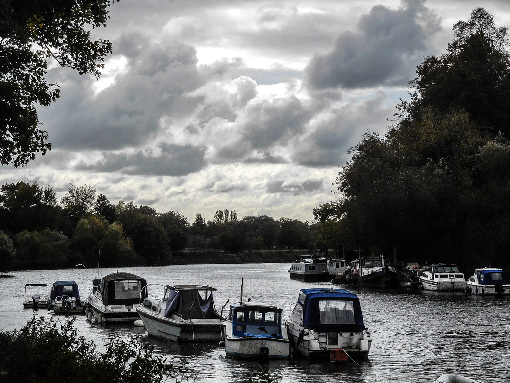 Clouds over the river