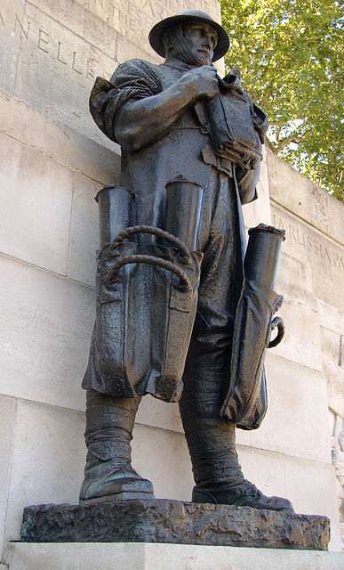 Bronze Statue, Royal Artillery Memorial, Hyde Park Corner, Westminster,  London