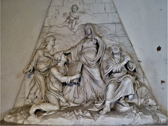 kedleston church derbs; c18 tomb of sir nathaniel curzon +1758 by rysbrack
