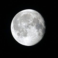 Moon, shortly after full moon