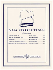 "Piano Transcriptions, Early Grades," 1938