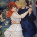 Detail of Dance at Bougival by Renoir in the Boston Museum of Fine Arts, January 2018