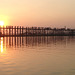 U Bein bridge at sunset