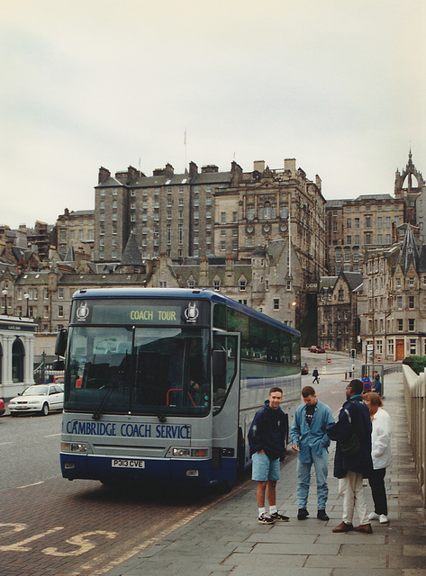 Cambridge Coach Services P313 CVE in Edinburgh - 2 Aug 1997