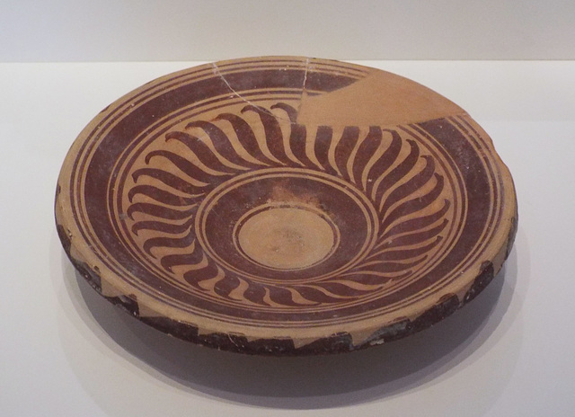 Iberian Painted Plate in the Archaeological Museum of Madrid, October 2022
