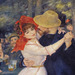 Detail of Dance at Bougival by Renoir in the Boston Museum of Fine Arts, January 2018