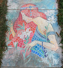 Pandemic chalk: Art Nouveau Mosaic