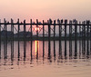 U Bein bridge at sunset