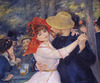 Detail of Dance at Bougival by Renoir in the Boston Museum of Fine Arts, January 2018