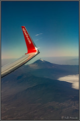 Der Teide unter dem Flügel