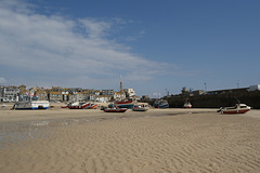 Boats On The Sand At St. Ives