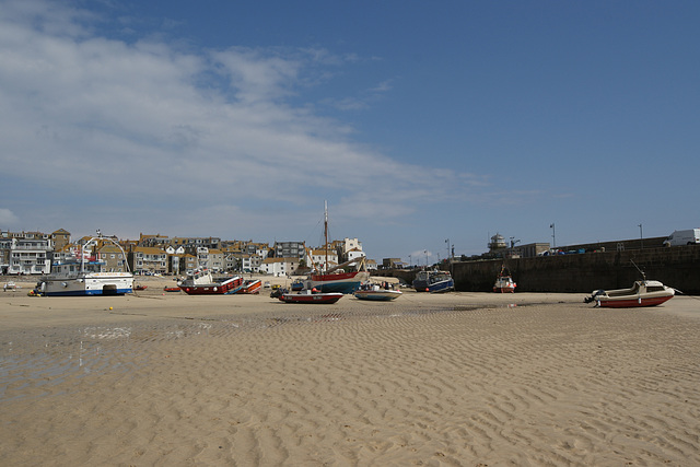 Boats On The Sand At St. Ives