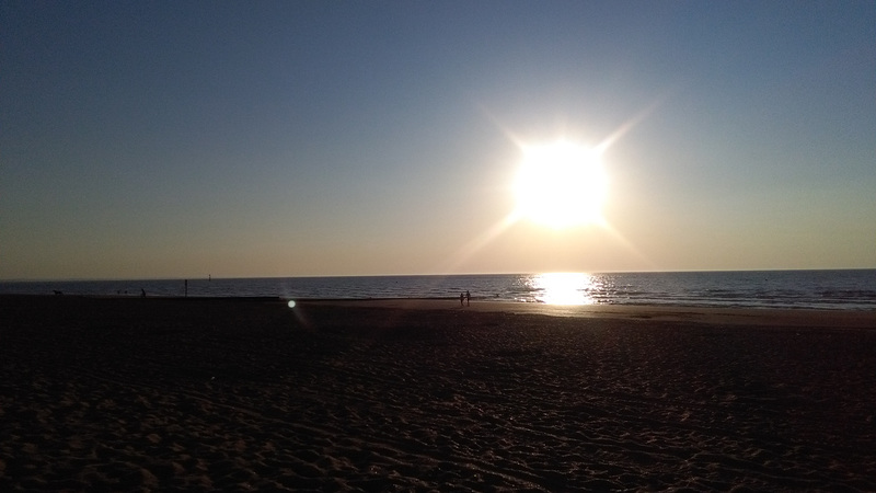 Coucher du soleil à Houlgate