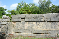 Mexico, Chichen-Itza, Platform of the Eagles and the Jaguars