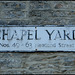 Chapel Yard street sign